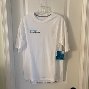 Coolibar White Short-Sleeve Crew Sun & Swim Shirt